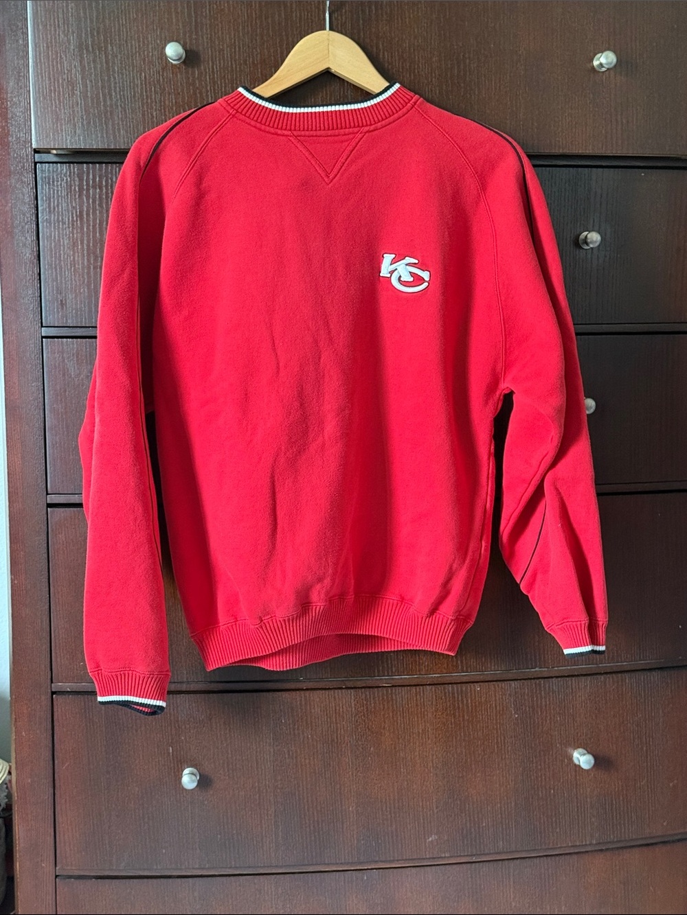 Puma Men's Red Crewneck Sweatshirt with KC Logo